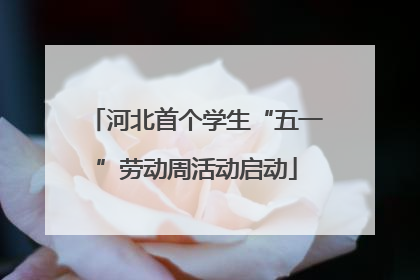 河北首个学生“五一”劳动周活动启动