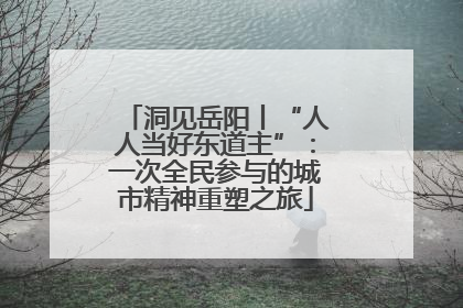 洞见岳阳丨“人人当好东道主”：一次全民参与的城市精神重塑之旅