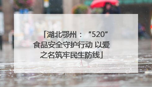 湖北鄂州：“520”食品安全守护行动 以爱之名筑牢民生防线