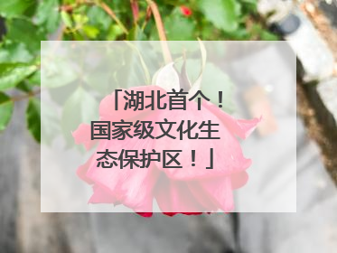 湖北首个！国家级文化生态保护区！