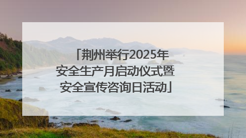 荆州举行2025年安全生产月启动仪式暨安全宣传咨询日活动