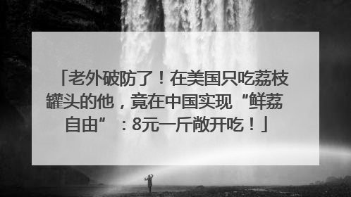 老外破防了！在美国只吃荔枝罐头的他，竟在中国实现“鲜荔自由”：8元一斤敞开吃！