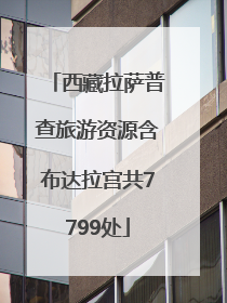 西藏拉萨普查旅游资源含布达拉宫共7799处