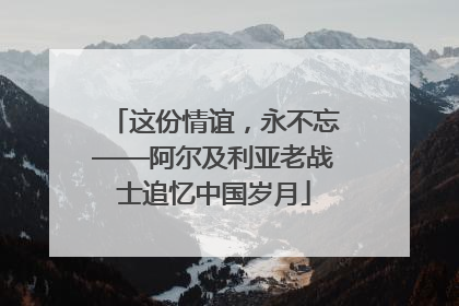 这份情谊，永不忘——阿尔及利亚老战士追忆中国岁月