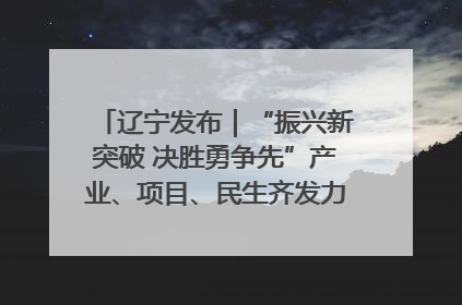 辽宁发布｜“振兴新突破 决胜勇争先”产业、项目、民生齐发力 葫芦岛按下决胜之年“加速键”