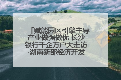 赋能园区引擎主导产业做强做优 长沙银行千企万户大走访·湖南新邵经济开发区专场活动举行