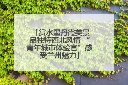 赏水墨丹霞美景 品独特西北风情 “青年城市体验官”感受兰州魅力