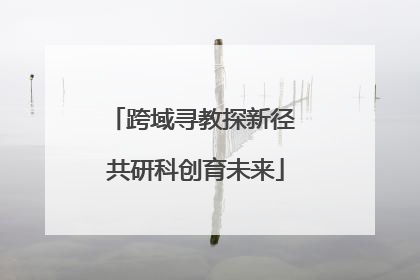跨域寻教探新径 共研科创育未来