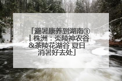 避暑康养到湖南③丨株洲：炎陵神农谷&茶陵花湖谷 夏日消暑好去处
