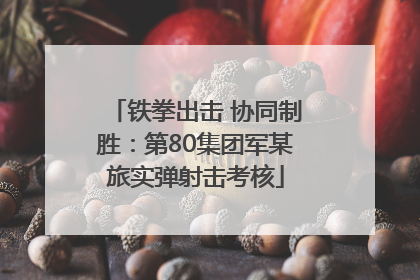 铁拳出击 协同制胜：第80集团军某旅实弹射击考核