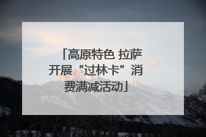 高原特色 拉萨开展“过林卡”消费满减活动