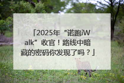 2025年“诺跑iWalk”收官！路线中暗藏的密码你发现了吗？