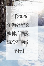 2025年海外华文媒体广西交流会在南宁举行
