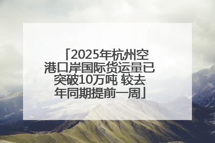 2025年杭州空港口岸国际货运量已突破10万吨 较去年同期提前一周
