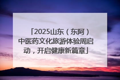 2025山东（东阿）中医药文化旅游体验周启动，开启健康新篇章